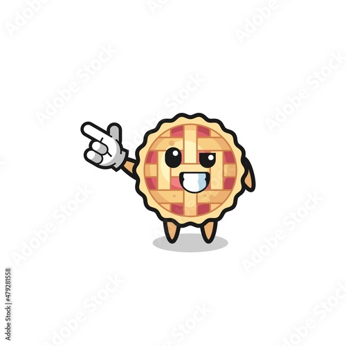 Wallpaper Mural apple pie mascot pointing top left Torontodigital.ca