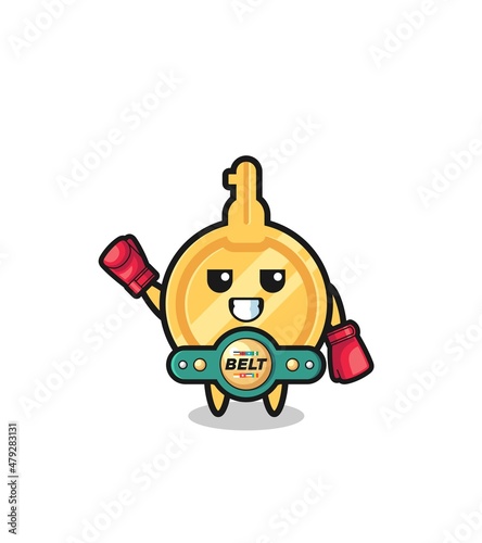 key boxer mascot character