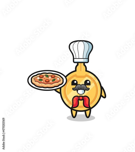 key character as Italian chef mascot