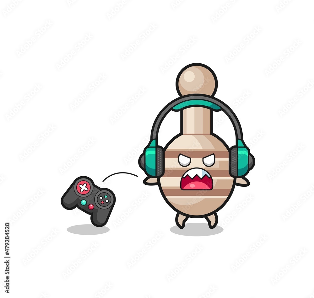 Fototapeta premium honey dipper gamer mascot is angry