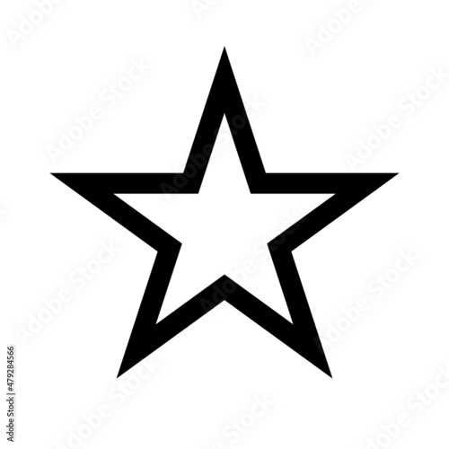Simple star icon. Vector that can be used for evaluation.
