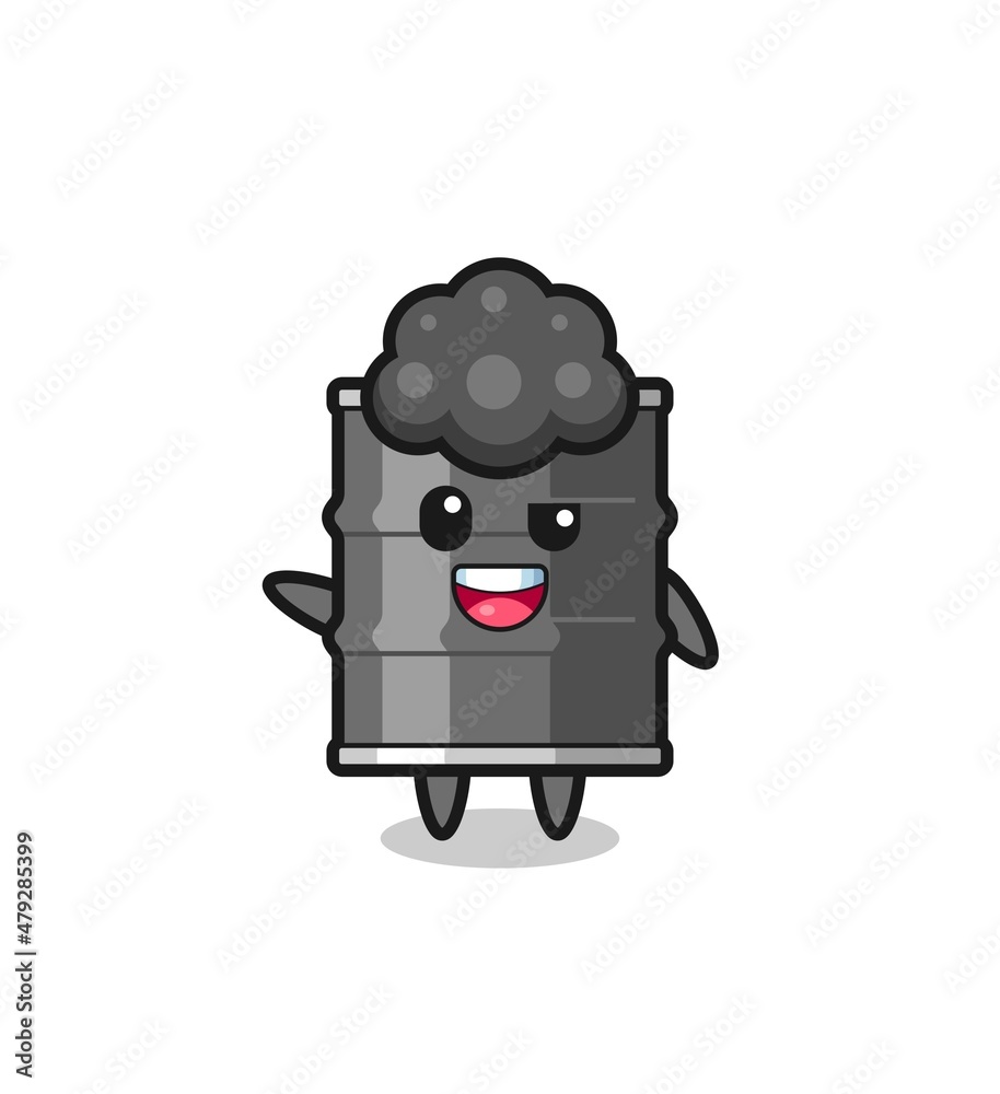oil drum character as the afro boy oil drum character as the afro boy