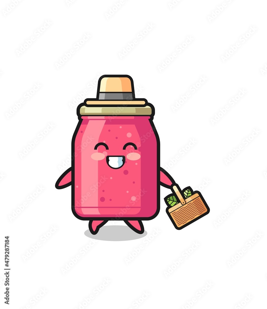 strawberry jam herbalist character searching a herbal strawberry jam herbalist character searching a herbal