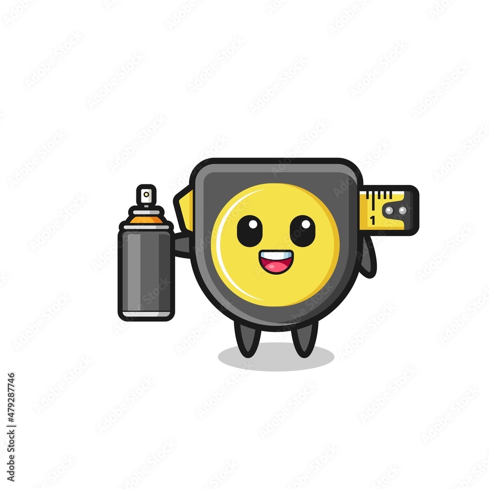 the cute tape measure as a graffiti bomber the cute tape measure as a graffiti bomber
