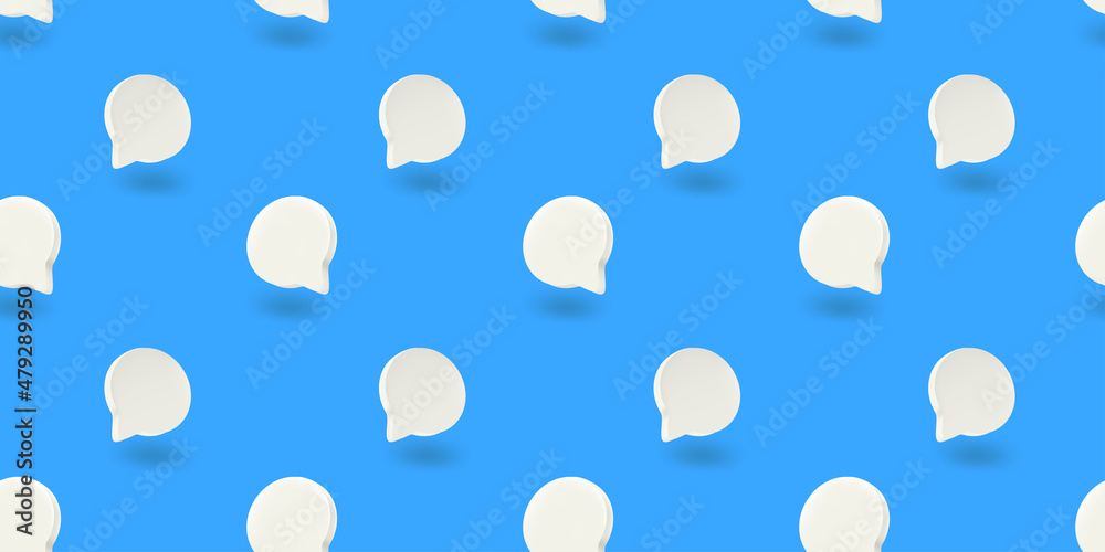 Vector seamless pattern with speech bubbles Vector seamless pattern with speech bubbles