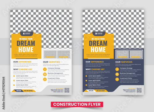 Home repair flyer template