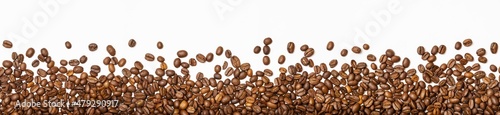 Fotografija Background from fresh roasted aromatic coffee beans.