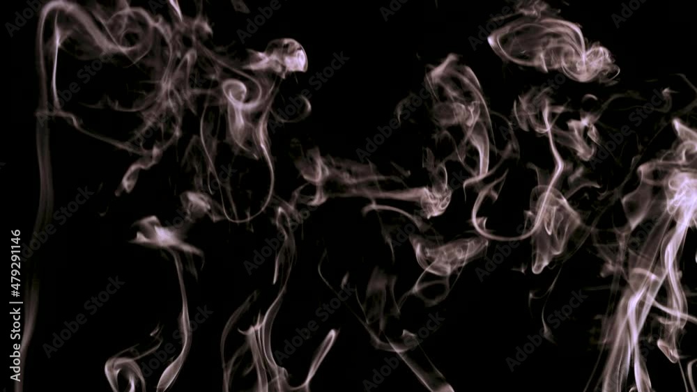 Smoke was filmed in slow motion and close-up. Smoke was filmed in slow motion and close-up.