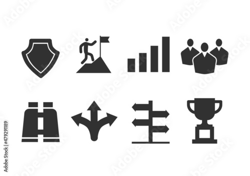 Banking, crypto, tax and finance icons set.
