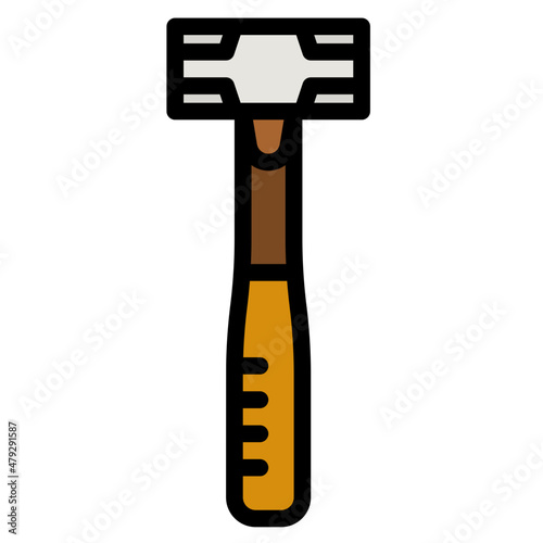 sledgehammer line icon