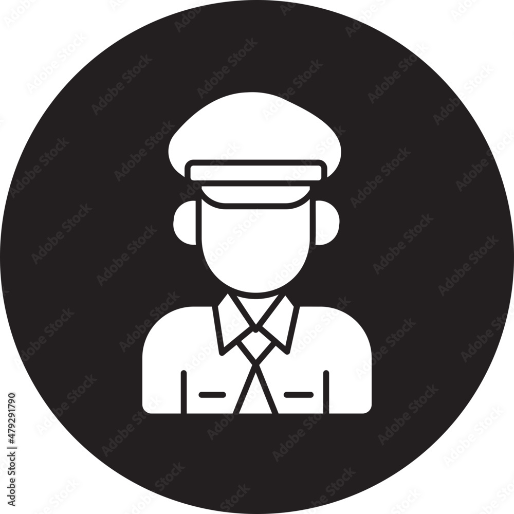 police glyph icon