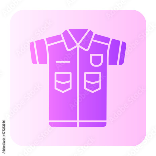 police uniform gradient icon