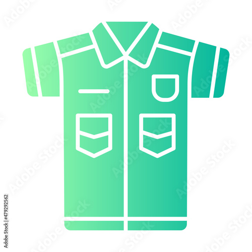 police uniform gradient icon