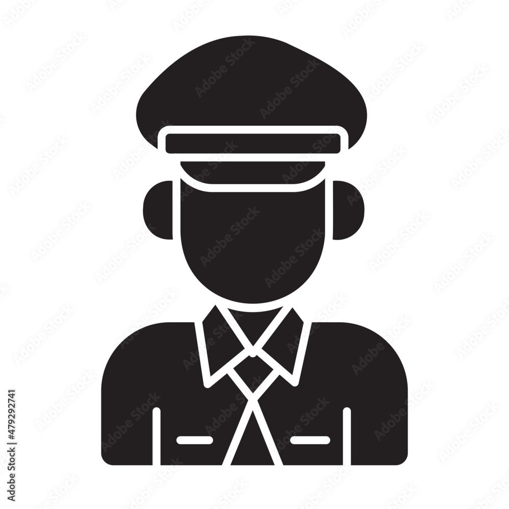 police glyph icon police glyph icon