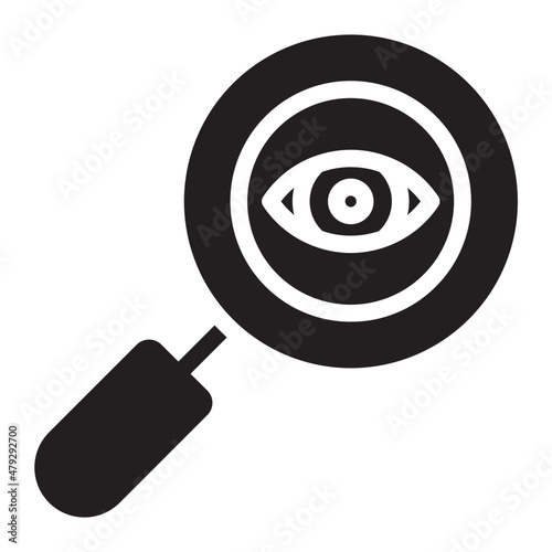 investigation glyph icon