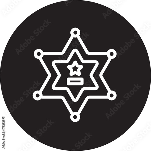 sheriff glyph icon