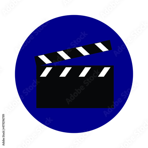 movie clapper board illustration