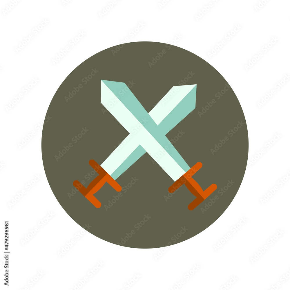 Obraz premium sword simple clipart vector