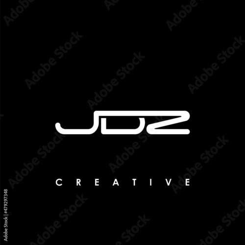 JDZ Letter Initial Logo Design Template Vector Illustration photo