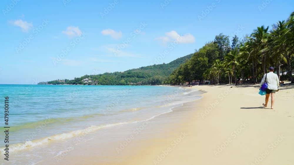Beach space area background. Sandy people relax holiday with mountains vacation holiday. Beach space area background. Sandy people relax holiday with mountains vacation holiday.