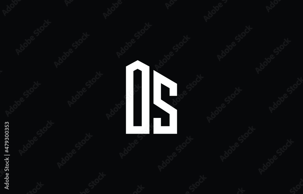 letter OS Clean and Minimal Initial Based Logo Design letter OS Clean and Minimal Initial Based Logo Design