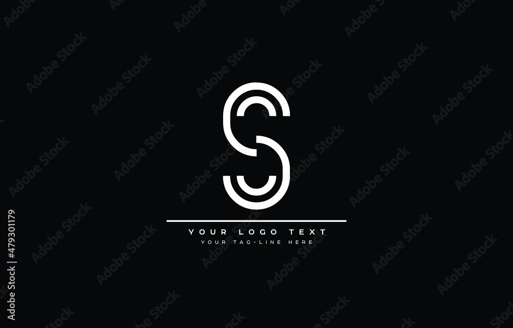letter S Clean and Minimal Initial Based Logo Design letter S Clean and Minimal Initial Based Logo Design