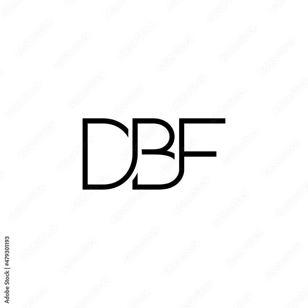 DBF Letter Initial Logo Design Template Vector Illustration DBF Letter Initial Logo Design Template Vector Illustration