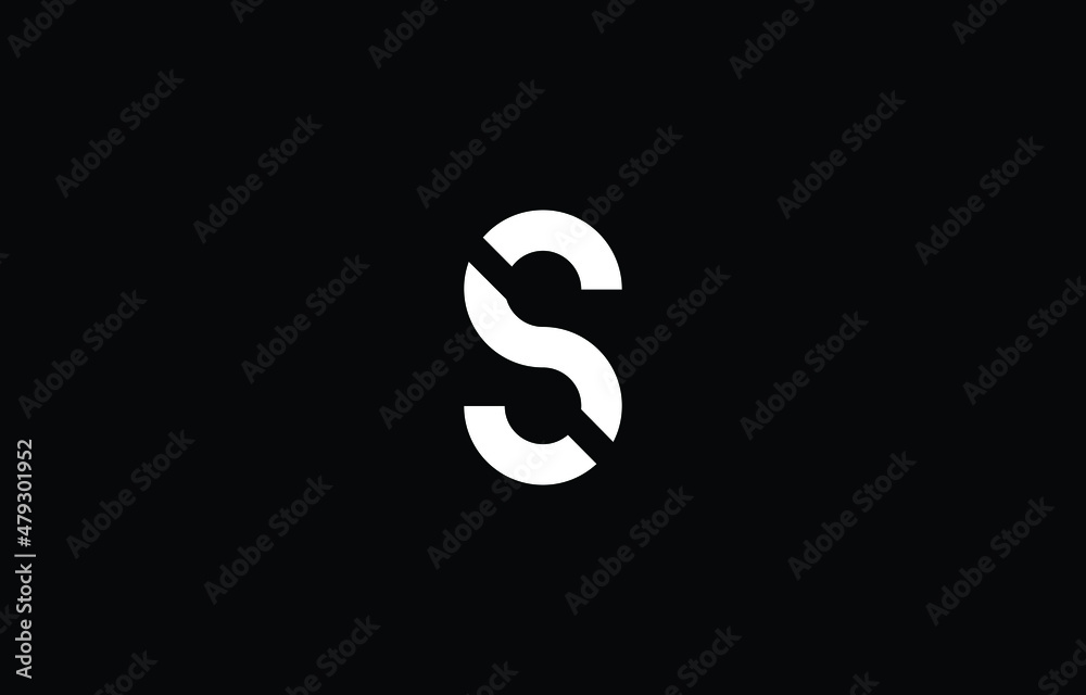 letter S Clean and Minimal Initial Based Logo Design letter S Clean and Minimal Initial Based Logo Design