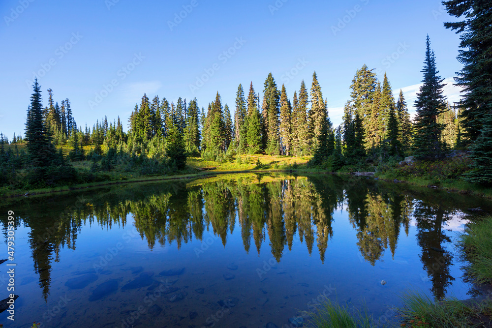 Mountains lake