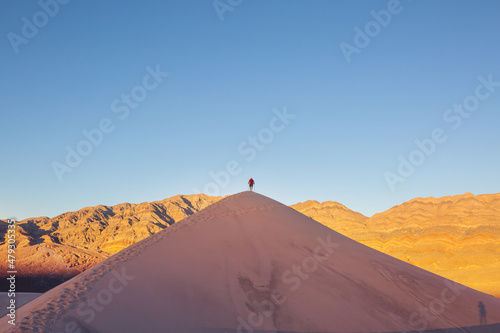 Hike in desert