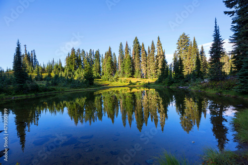 Mountains lake