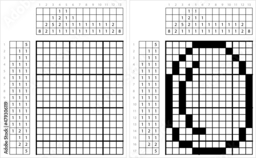Egg Icon Nonogram Pixel Art M_2112001
