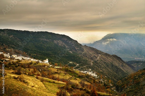 Town of Yator in La Alpujarra Granadina, Sierra Nevada, Spain. photo