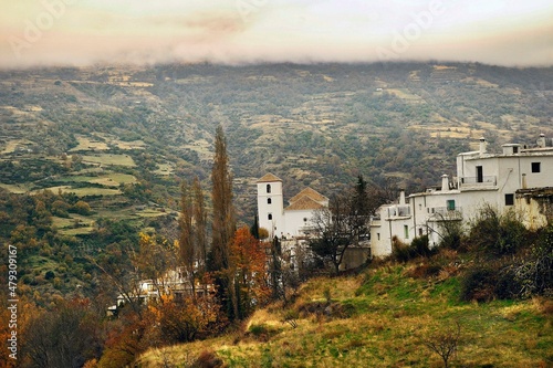 Town of Yator in La Alpujarra Granadina, Sierra Nevada, Spain. photo
