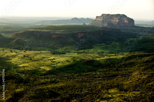 Panoramic in Chapada dos Guimaraes (Plateau of Guimaraes), Mato Grosso, Brazil photo