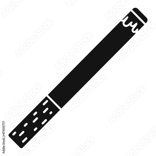 Smoking cigarette icon simple vector. Smoke tobacco