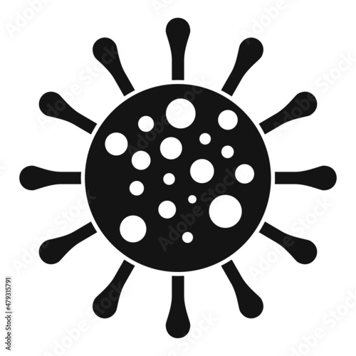 Tonsillitis virus icon simple vector. Throat tonsil