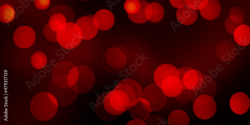 Dark red texture background for Valentines day. Copy space with red bokeh lights