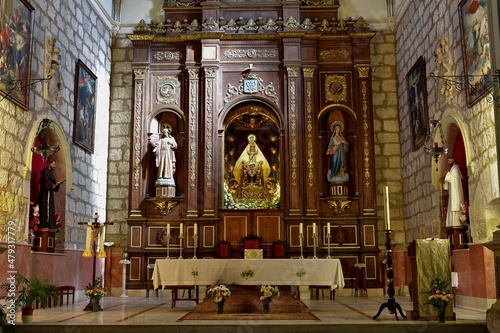 Interior of the Church of La Merced de Baza, Granada. photo