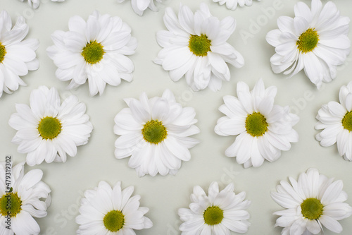 Flower arrangement - white flowers on a textured background.