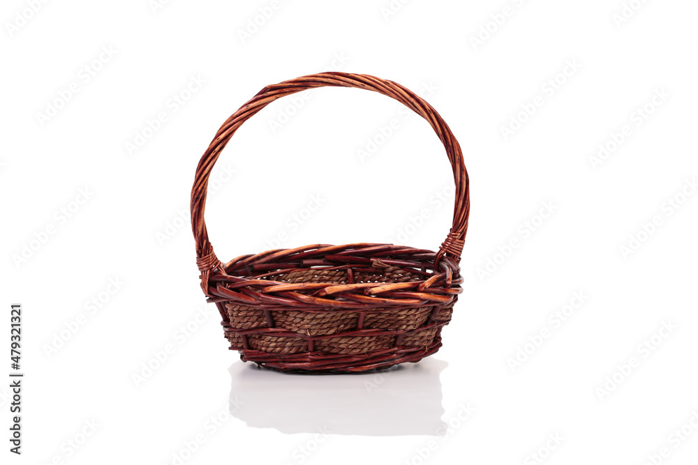 Wicker basket made of willow branches.