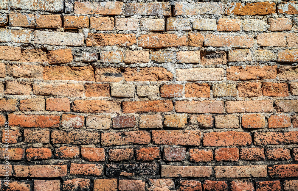 Fototapeta premium Old brick wall background
