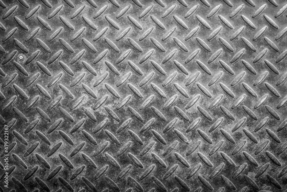 Old and grunge diamond plate or metal steel floor background Old and grunge diamond plate or metal steel floor background
