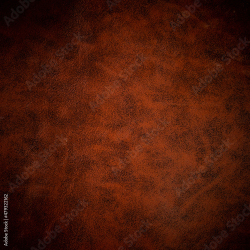 Vintage or old style of brown leather texture use as a background 