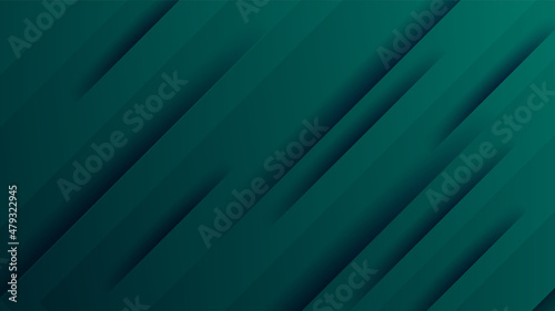 Dark stripes green Colorful abstract Design Banner