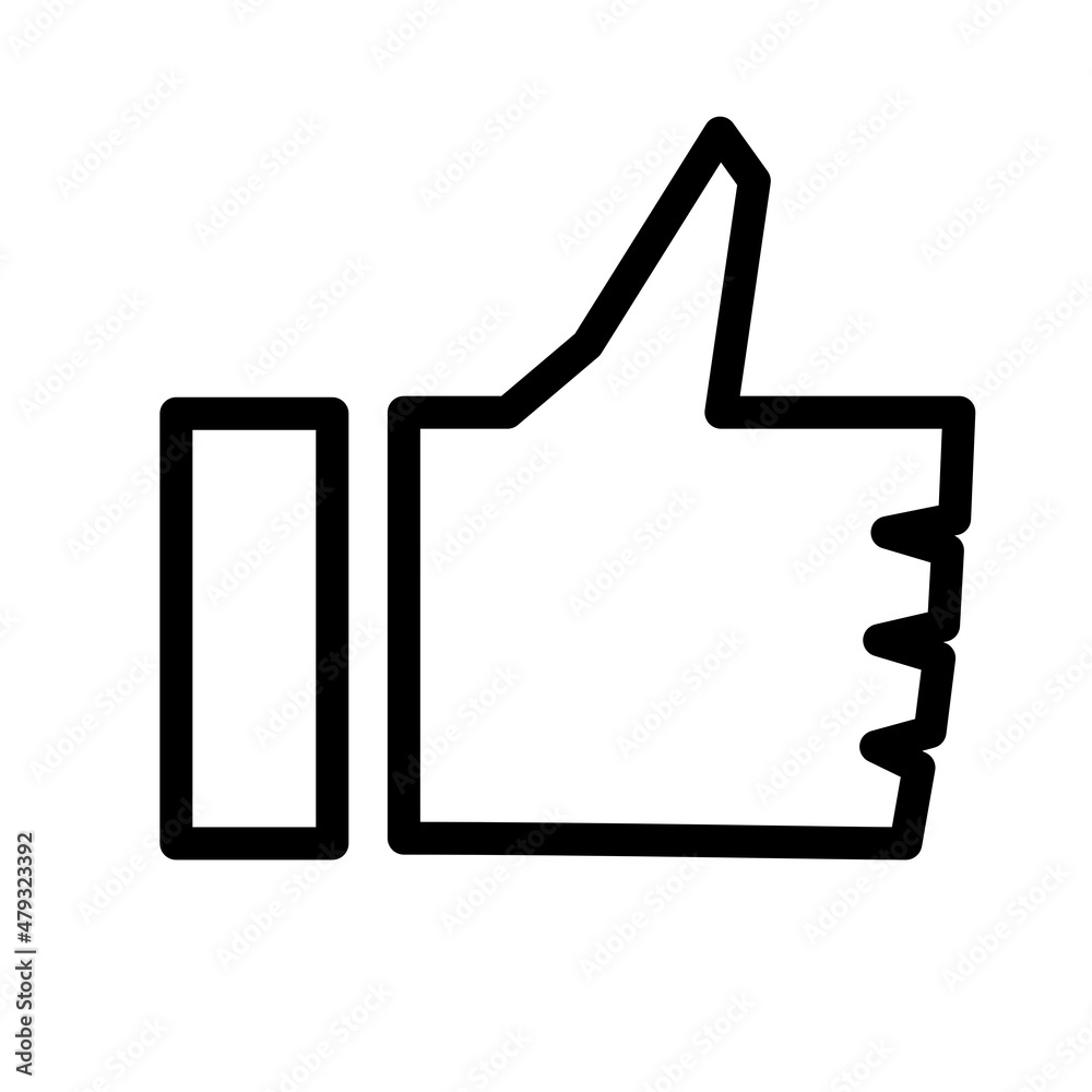 Thumb up vector icon sign, thumbs up symbol. Thumb up vector icon sign, thumbs up symbol.