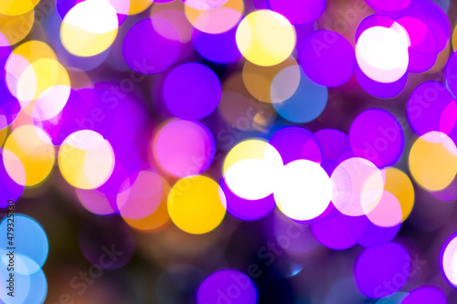 Colorful blurred lights background.