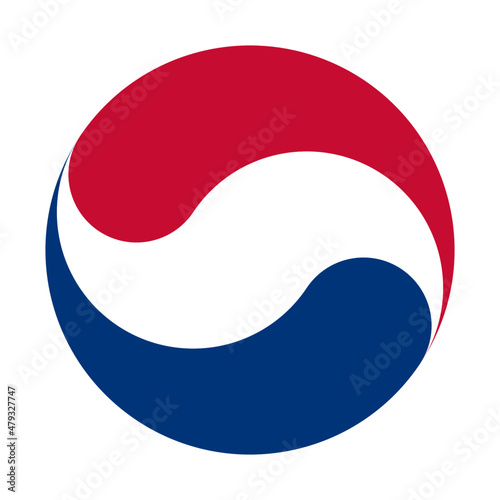 korea logo symbol design. vector illustration isolated on white background