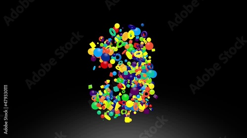 Cinema 4D Spline Text  1 2 3 4 5