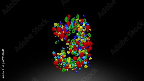 Cinema 4D Spline Text  1 2 3 4 5